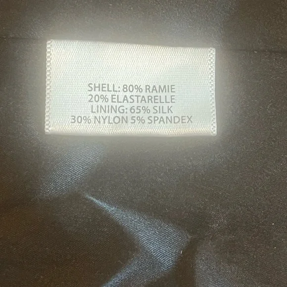 Eileen Fisher Zip Front V-Neck Peplum Jacket Black Large L Dress Casual - Picture 9 of 16